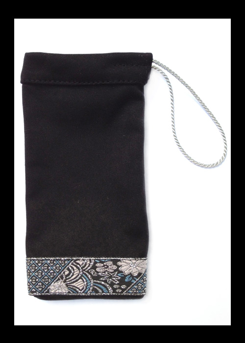NOMISA microfiber cleaning pouch kristina black phone iPhone 4 iPhone 5