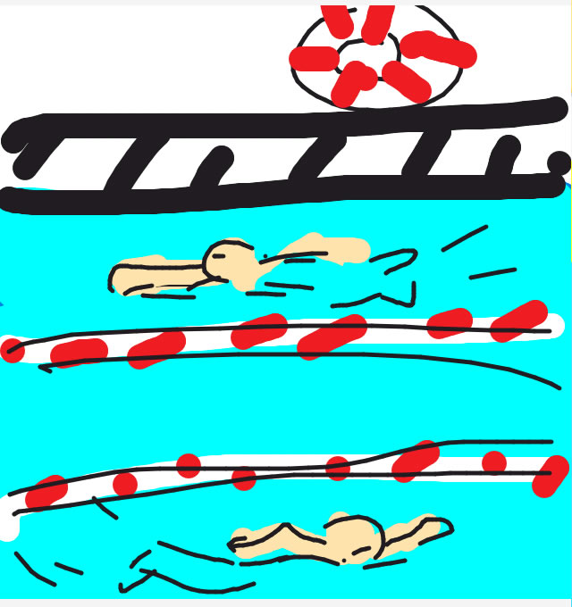 Nomisa - Draw Something - SwimmingNOMISA microfiber cleaning pouches iPhone 4 iPhone 5